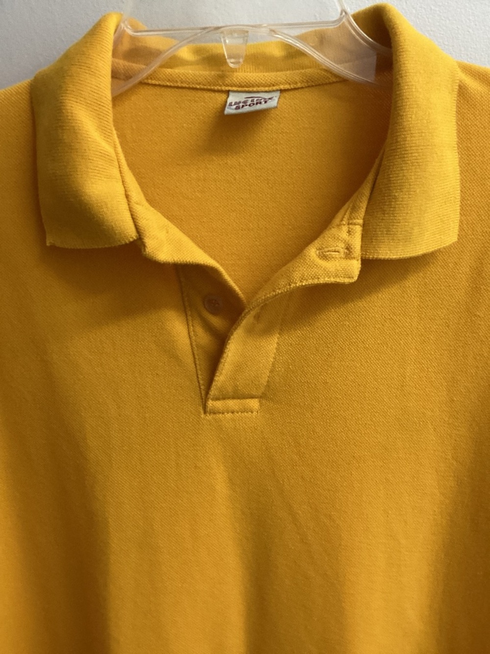 Classic polo shirt Marigold, yellow Large or roomy medium. 100% COTTON